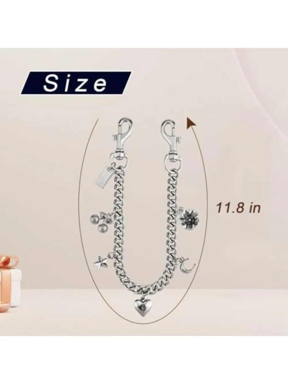Chic Bag Charm Keychain - Stylish Purse Accessory for Women’s Handbags